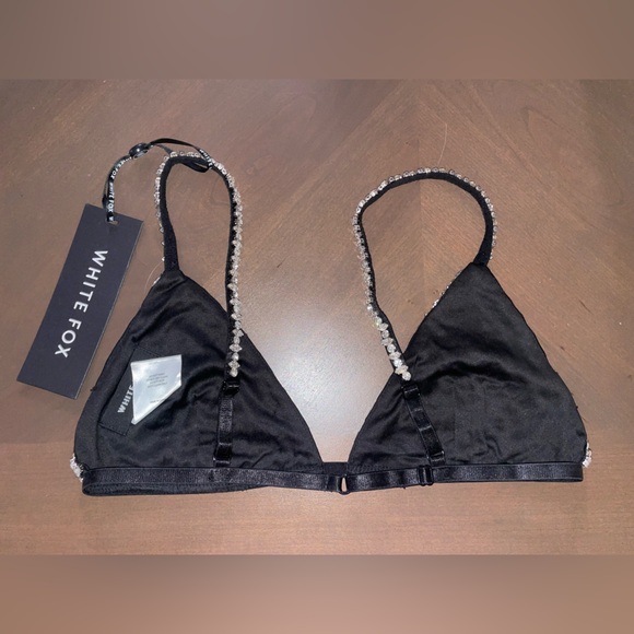 White fox bedazzled crop top - Picture 3 of 3